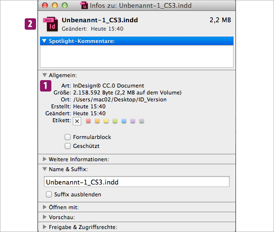 Screenshot – Finder-Datei-Info Fenster